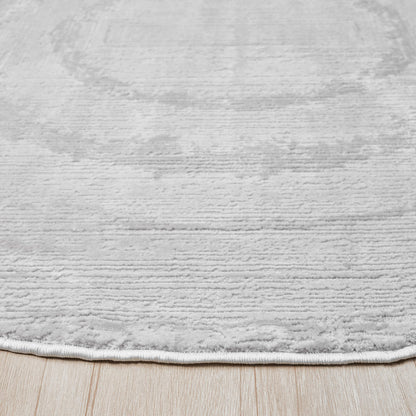 Fortune 771 Lt.Grey Modern Round Rug