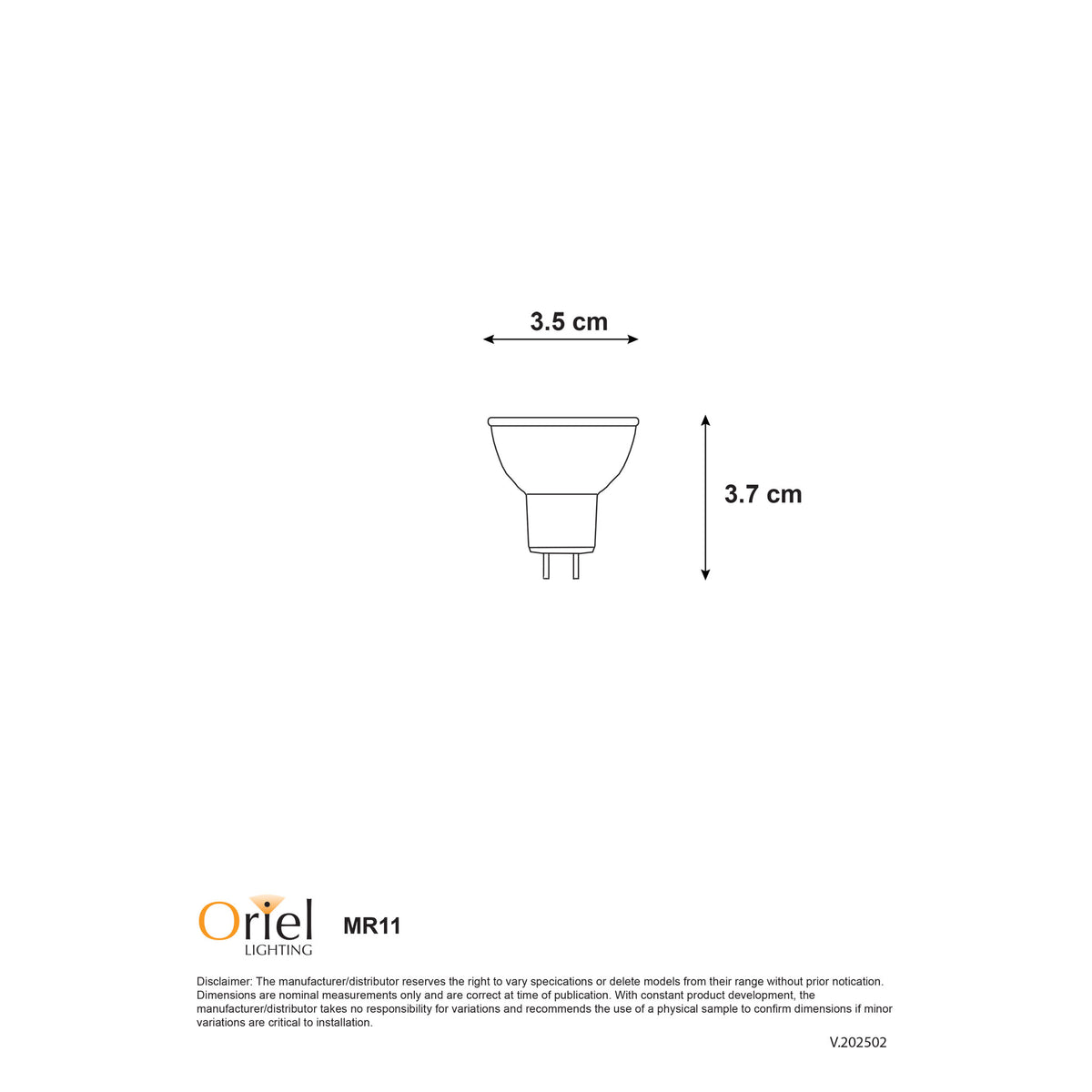 3W / 4000K / 12V Ac/dc - LED 12V MR11 4000K