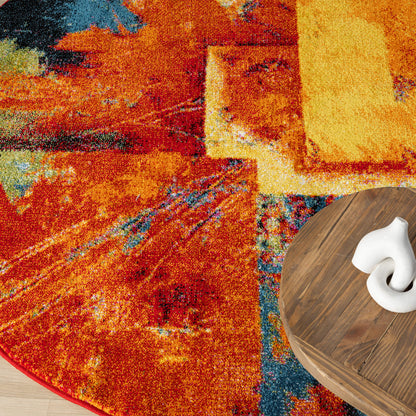 Galaxy 246 Multi Round Rug