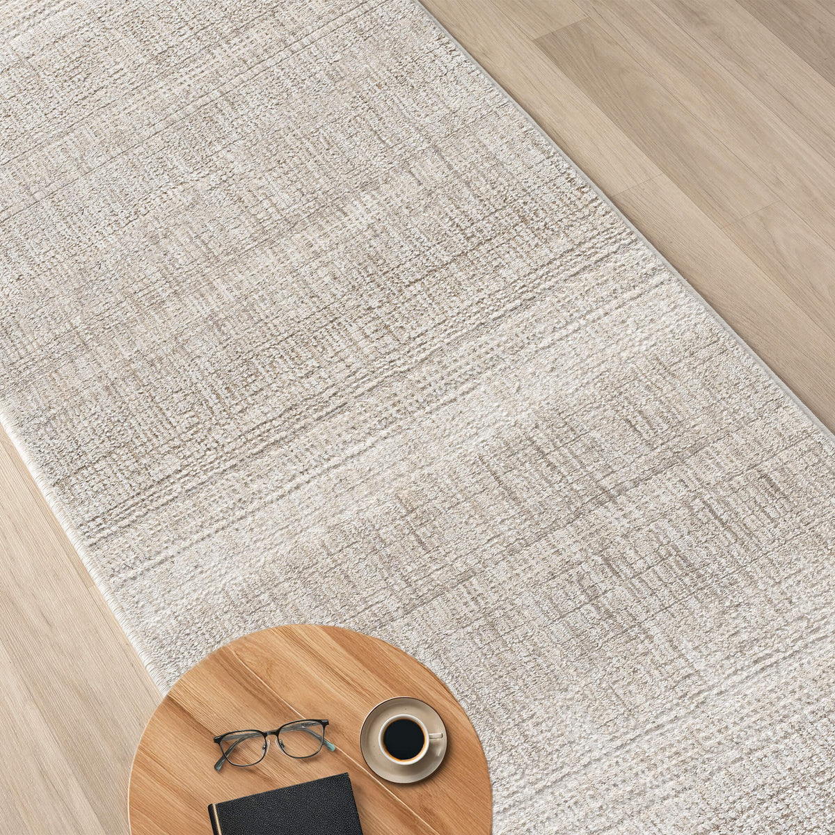 Glamour 721 Sand Contemporary Hallway Runner