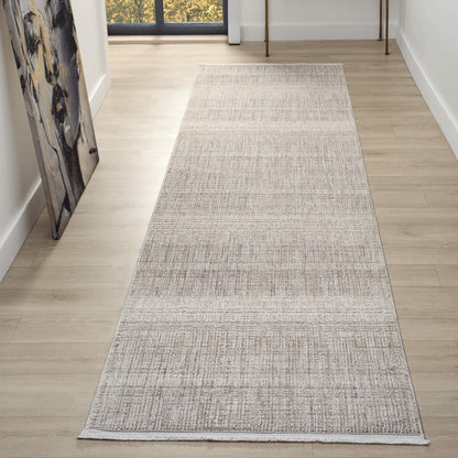 Glamour 721 Sand Contemporary Hallway Runner