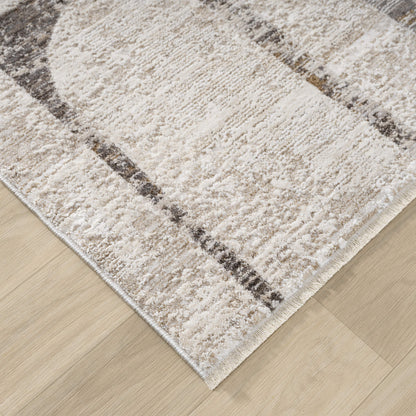 Glamour 722 Stone Contemporary Hallway Runner