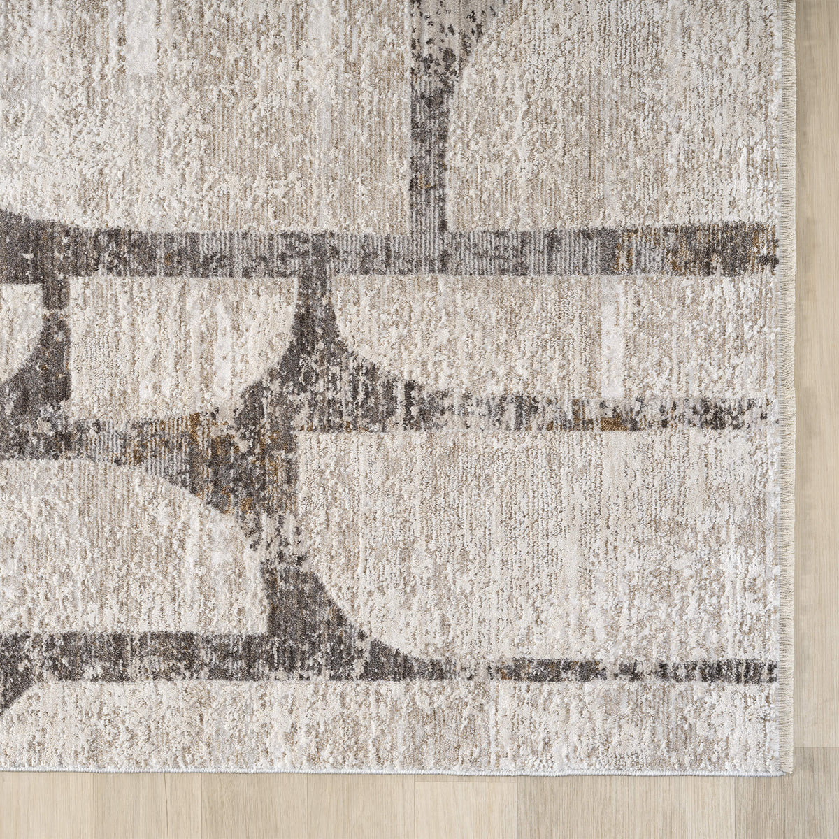 Glamour 722 Stone Contemporary Hallway Runner