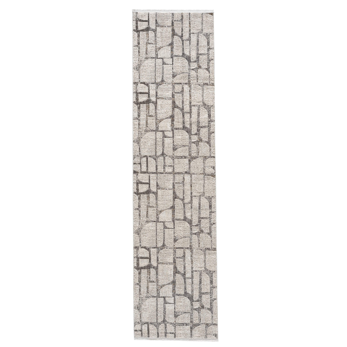 Glamour 722 Stone Contemporary Hallway Runner