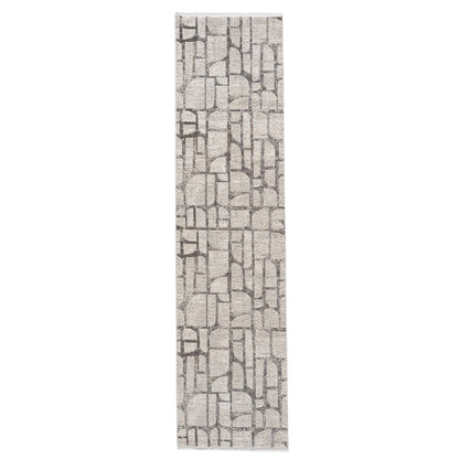 Glamour 722 Stone Contemporary Hallway Runner