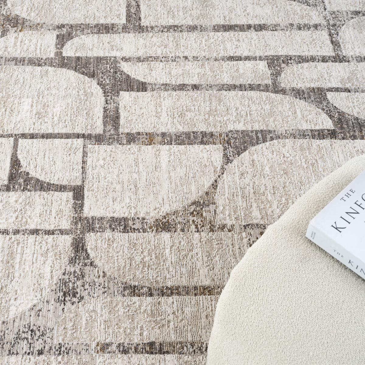 Glamour 722 Stone Contemporary Rug
