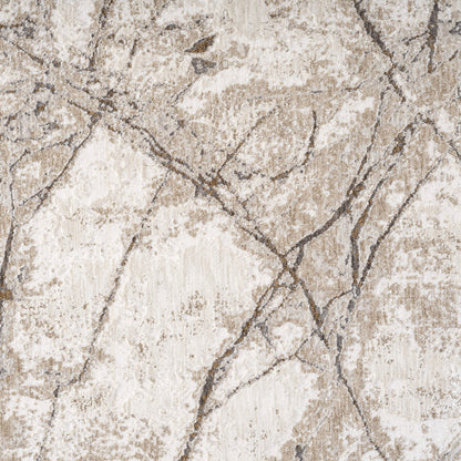 Glamour 723 Ivory Contemporary Hallway Runner