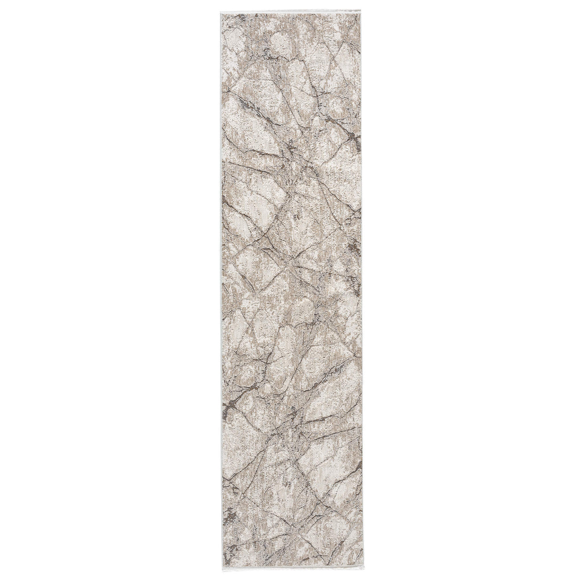 Glamour 723 Ivory Contemporary Hallway Runner