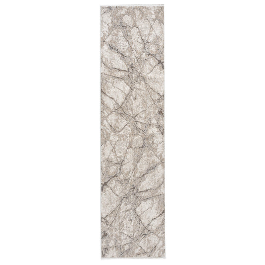 Glamour 723 Ivory Contemporary Hallway Runner