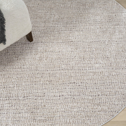 Glamour 724 Oak Contemporary Round Rug