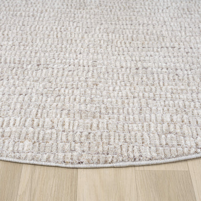 Glamour 724 Oak Contemporary Round Rug