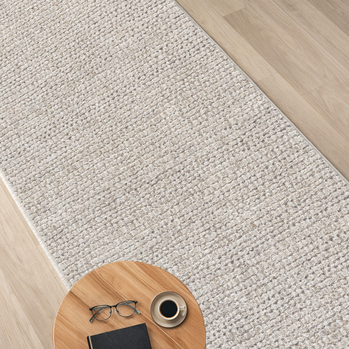 Glamour 724 Oak Contemporary Hallway Runner