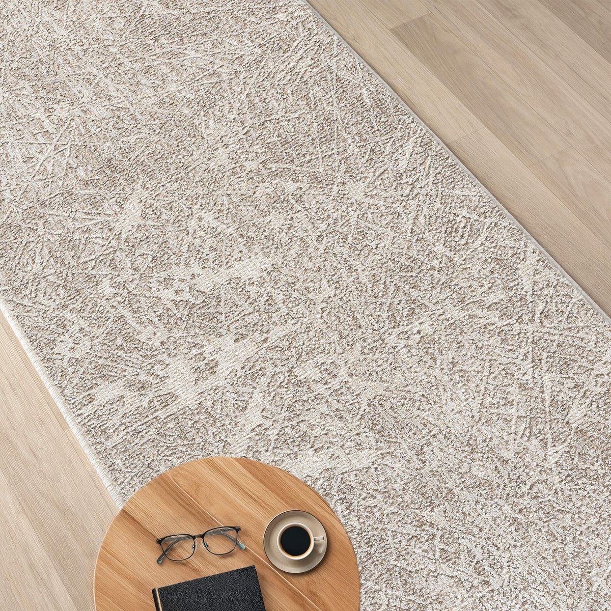 Glamour 730 Pearl Contemporary Hallway Runner