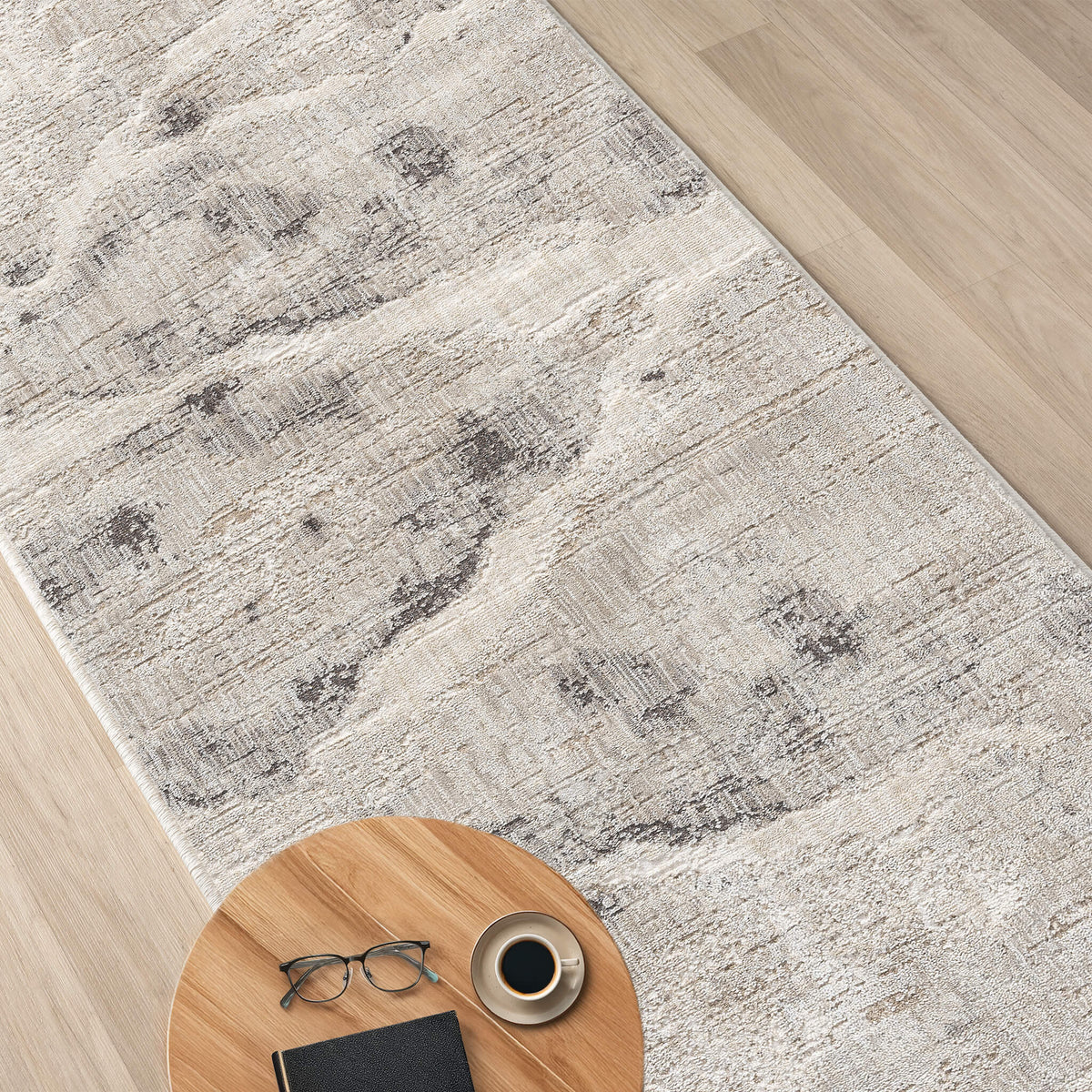 Glamour 731 Slate Contemporary Hallway Runner