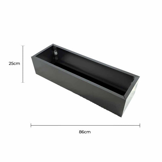 Grey Metal Planter Small - Image 2