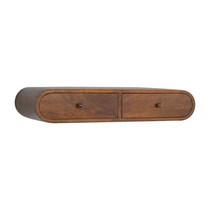 Floating Chestnut Wall Console 80cm