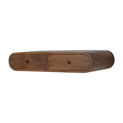 Floating Chestnut Wall Console 80cm