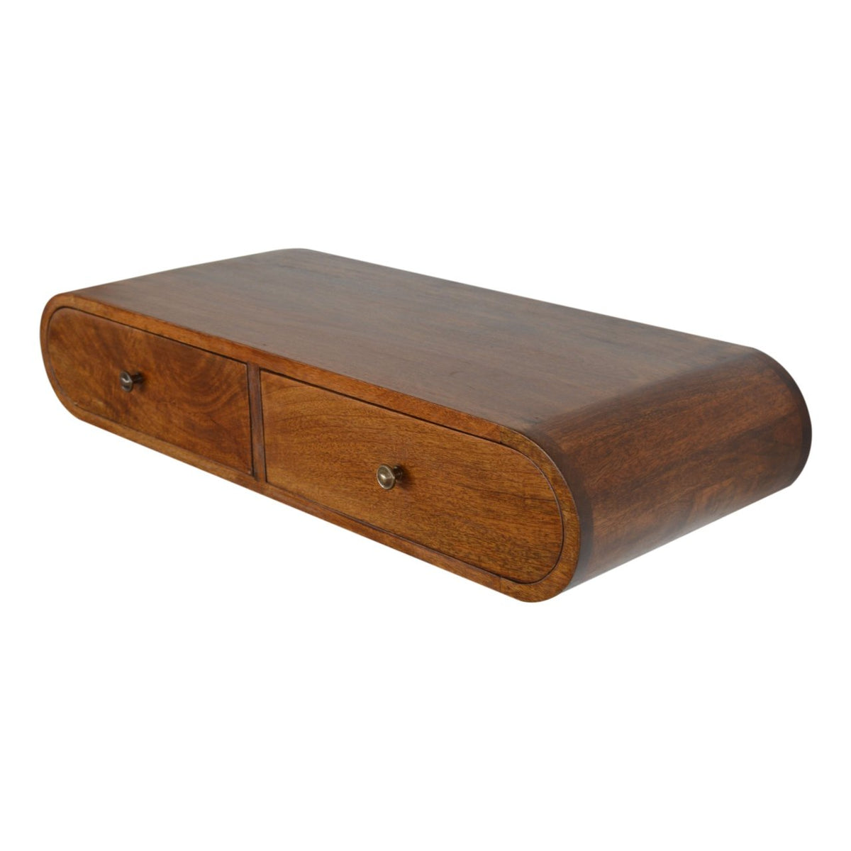 Floating Chestnut Wall Console 80cm