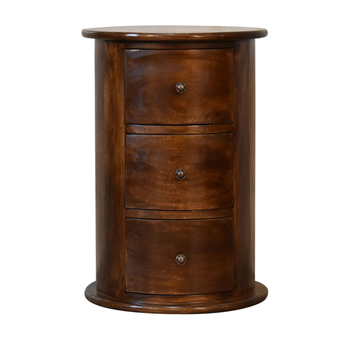 Chestnut 3 Drawer Drum Chest 58cm