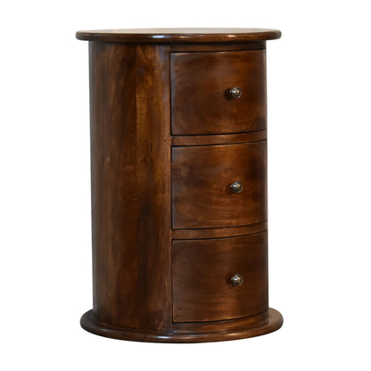 Chestnut 3 Drawer Drum Chest 58cm