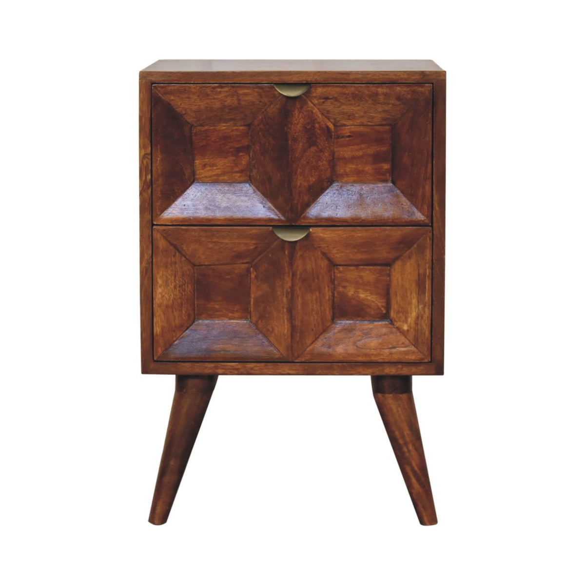 Quad Chestnut Bedside 60cm