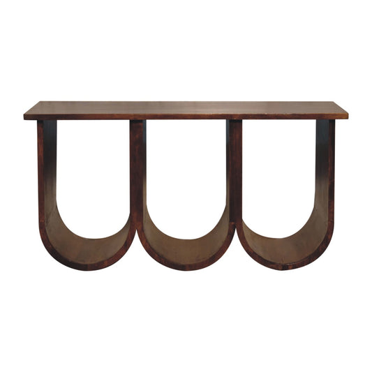 Chestnut Triple Open Coffee Table 80cm