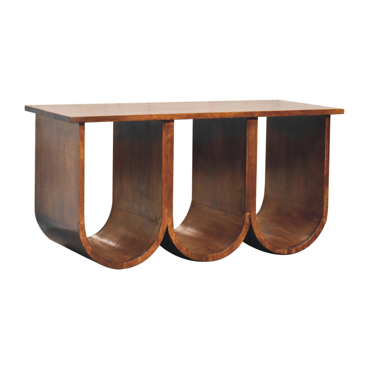 Chestnut Triple Open Coffee Table 80cm