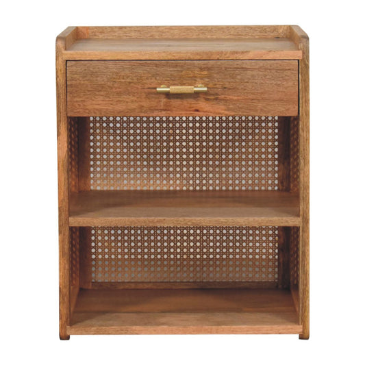 Larissa Oak Look Open Bedside 58cm