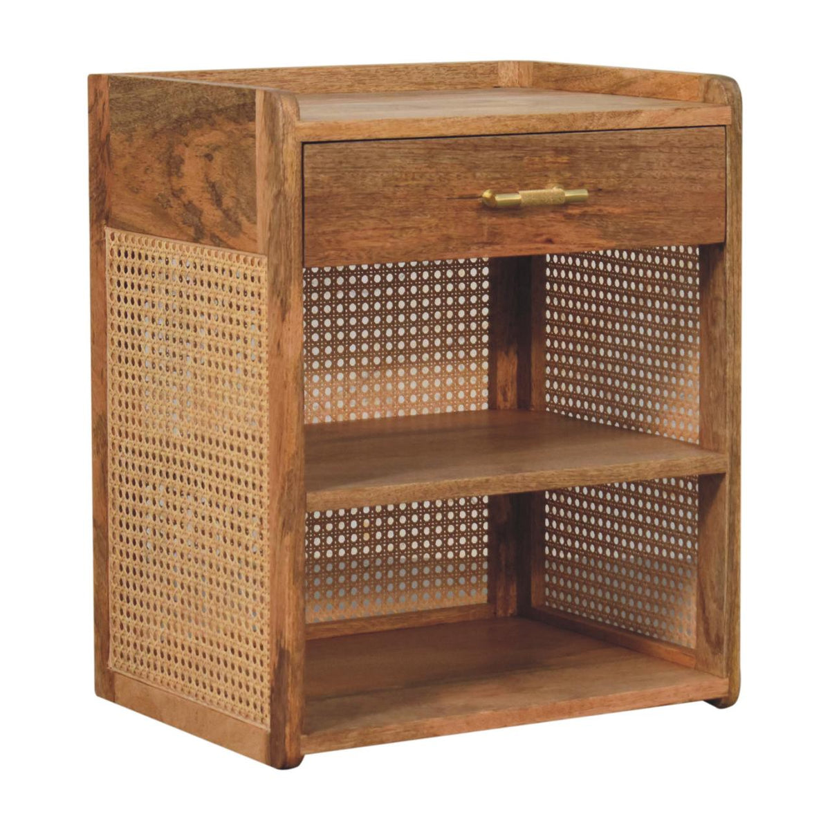 Larissa Oak Look Open Bedside 58cm