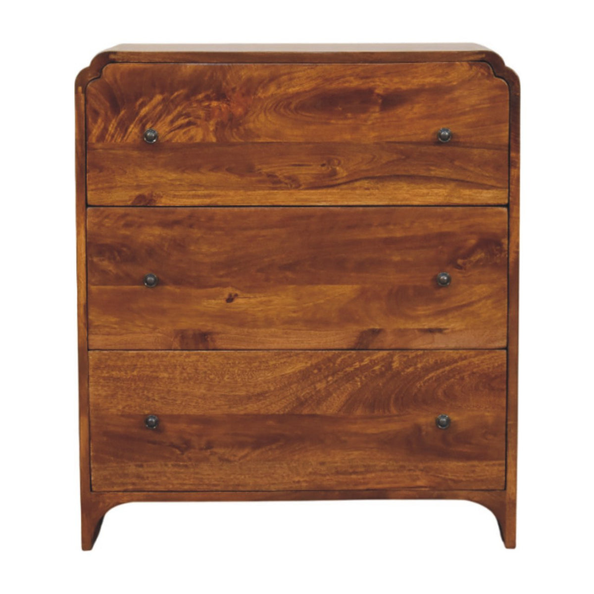 Newton Chestnut 3 Drawer Chest 80cm