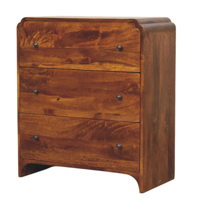 Newton Chestnut 3 Drawer Chest 80cm
