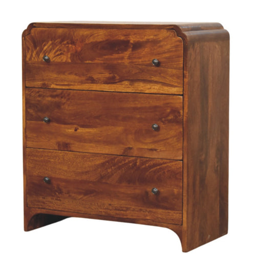 Newton Chestnut 3 Drawer Chest 80cm