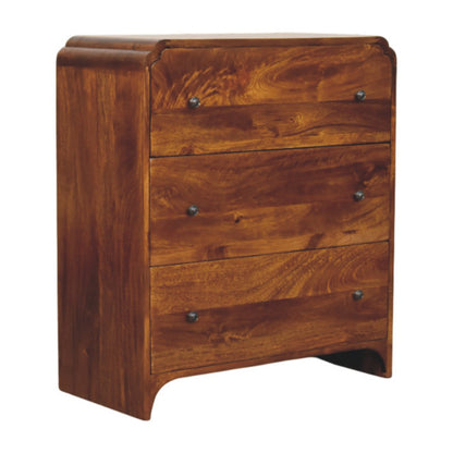 Newton Chestnut 3 Drawer Chest 80cm