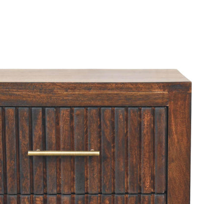 Belmont Fluted 2 Drawer Nightstand 55cm