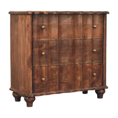 Lume Roasted Almond Panel Chest 85cm