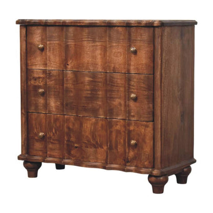 Lume Roasted Almond Panel Chest 85cm