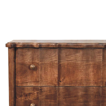 Lume Roasted Almond Panel Chest 85cm