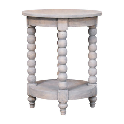 Spindle Washed Round Side Table 55cm