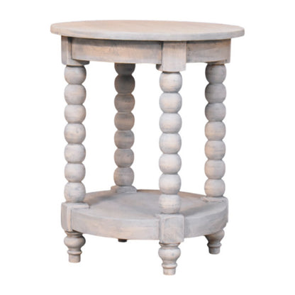 Spindle Washed Round Side Table 55cm