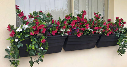 Hanging Artificial Bougainvillea Plant (Pink / Lilac) UV Resistant 90cm - Image 5