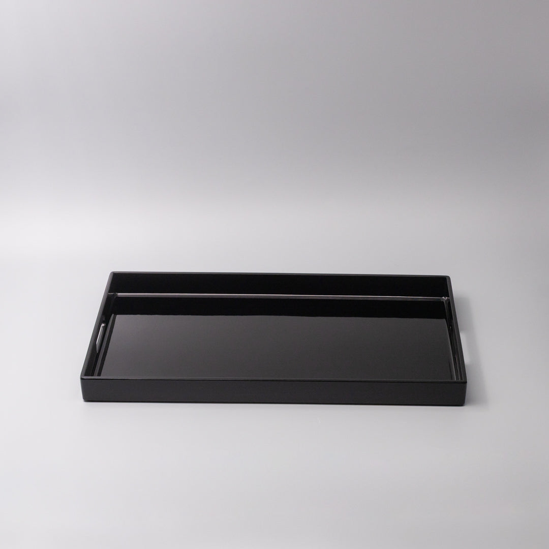 Tray Rectangular 42cm Black Lacquerware - Image 4