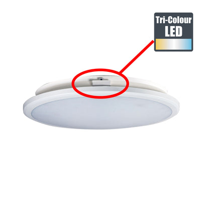Tricolour LED Ceiling Light - Omar.30 White