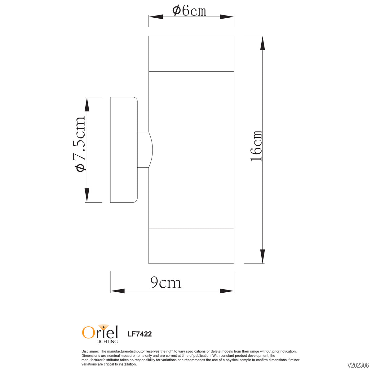 Up / Down IP44 Outdoor Wall Light - Varde LED Stainless Steel