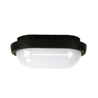 8W LED IP54 Double Insulated Bunker - Kombi Black
