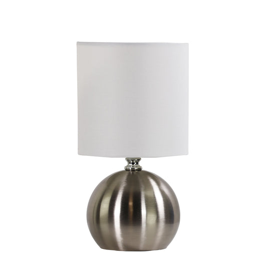 On / Off Touch Lamp Brushed Chrome Finish - Lotti Brushed Chrome