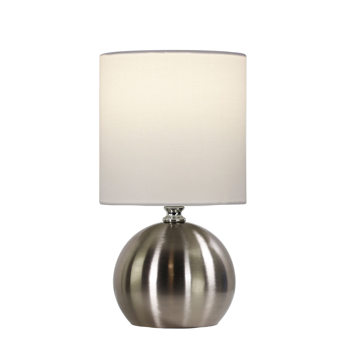 On / Off Touch Lamp Brushed Chrome Finish - Lotti Brushed Chrome