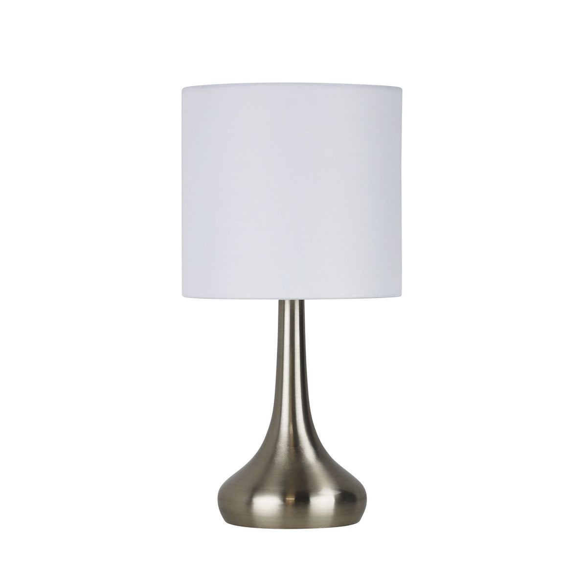 On / Off Touch Lamp Brushed Chrome Finish - Lola Brushed Chrome