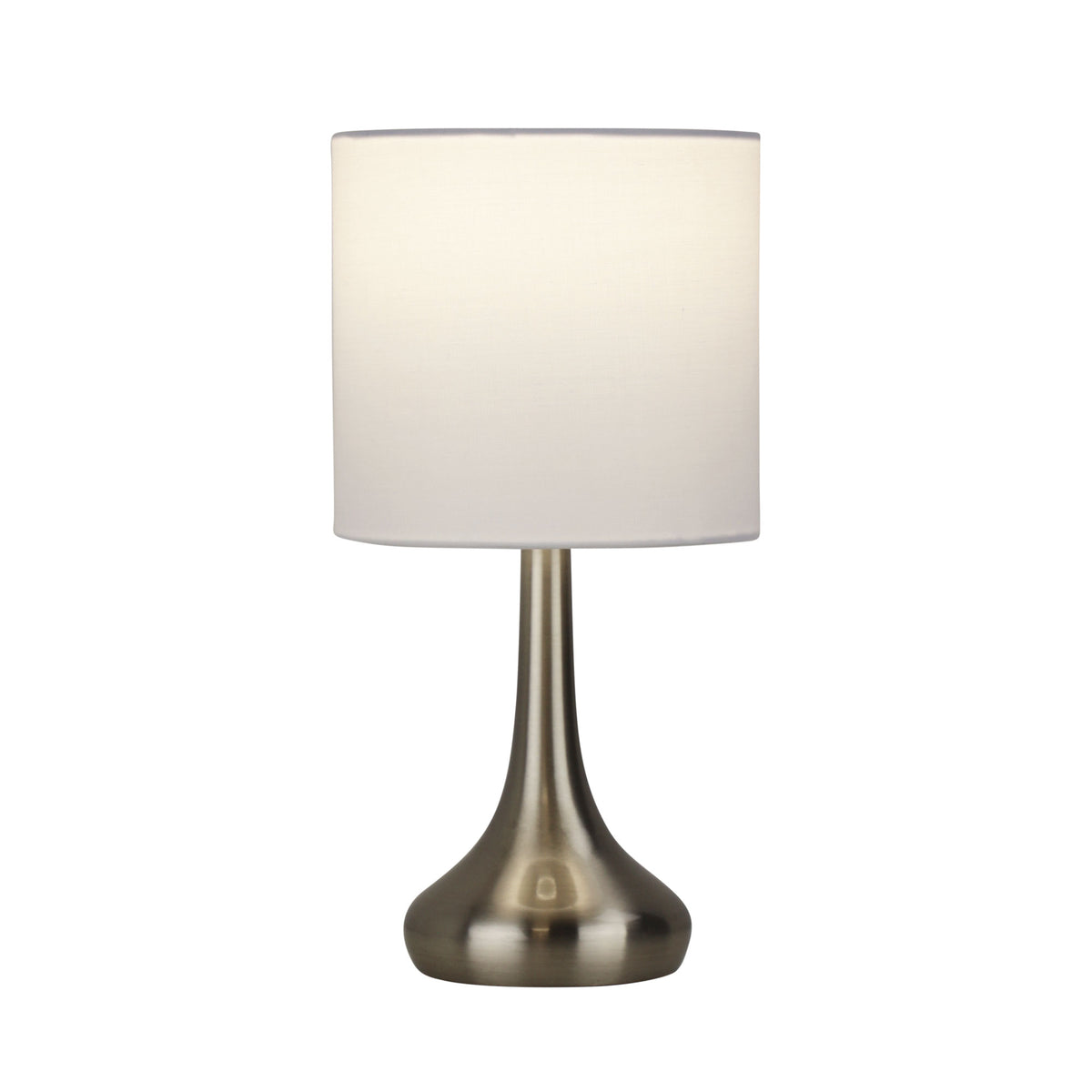 On / Off Touch Lamp Brushed Chrome Finish - Lola Brushed Chrome