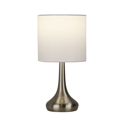 On / Off Touch Lamp Brushed Chrome Finish - Lola Brushed Chrome