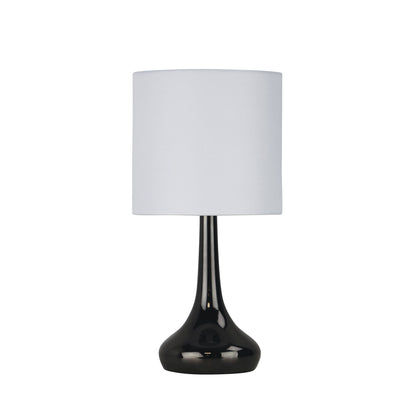 On / Off Touch Lamp in Gunmetal Finish - Lola Gunmetal